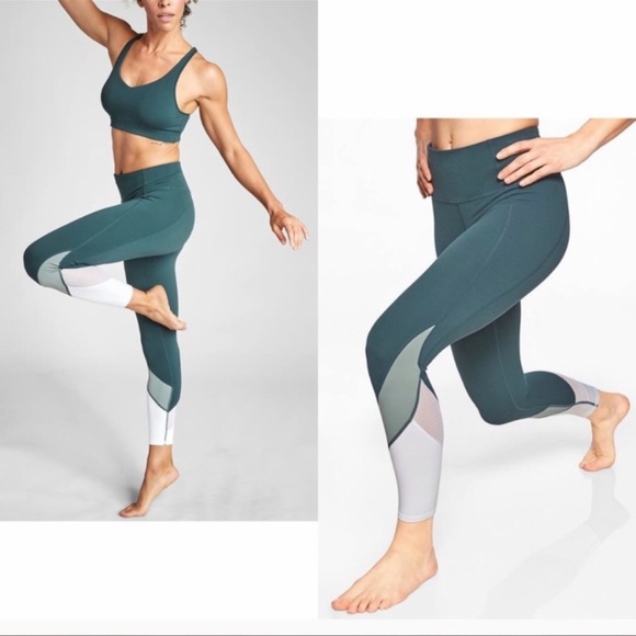ATHLETA color block 7/8 leggings - Picture 3 of 11